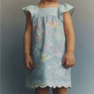 NEW Zara Kids Embroidered Dress 18-24 months